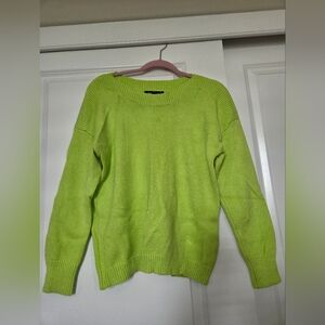 Velvet Heart Lime Green Crew Neck Sweater